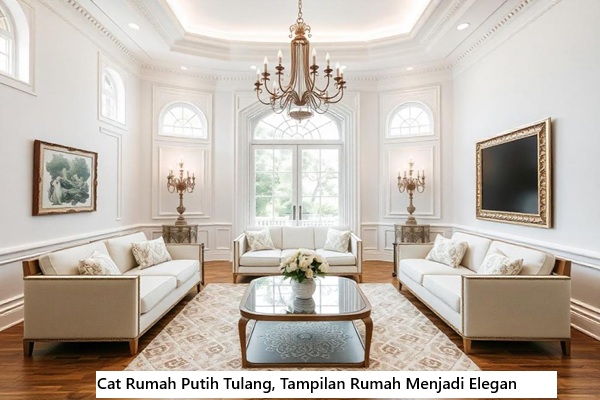 Cat Rumah Putih Tulang