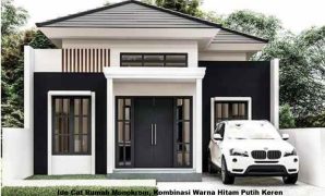 Ide Cat Rumah Monokrom, Kombinasi Warna Hitam Putih Keren Cat Rumah Monokrom
